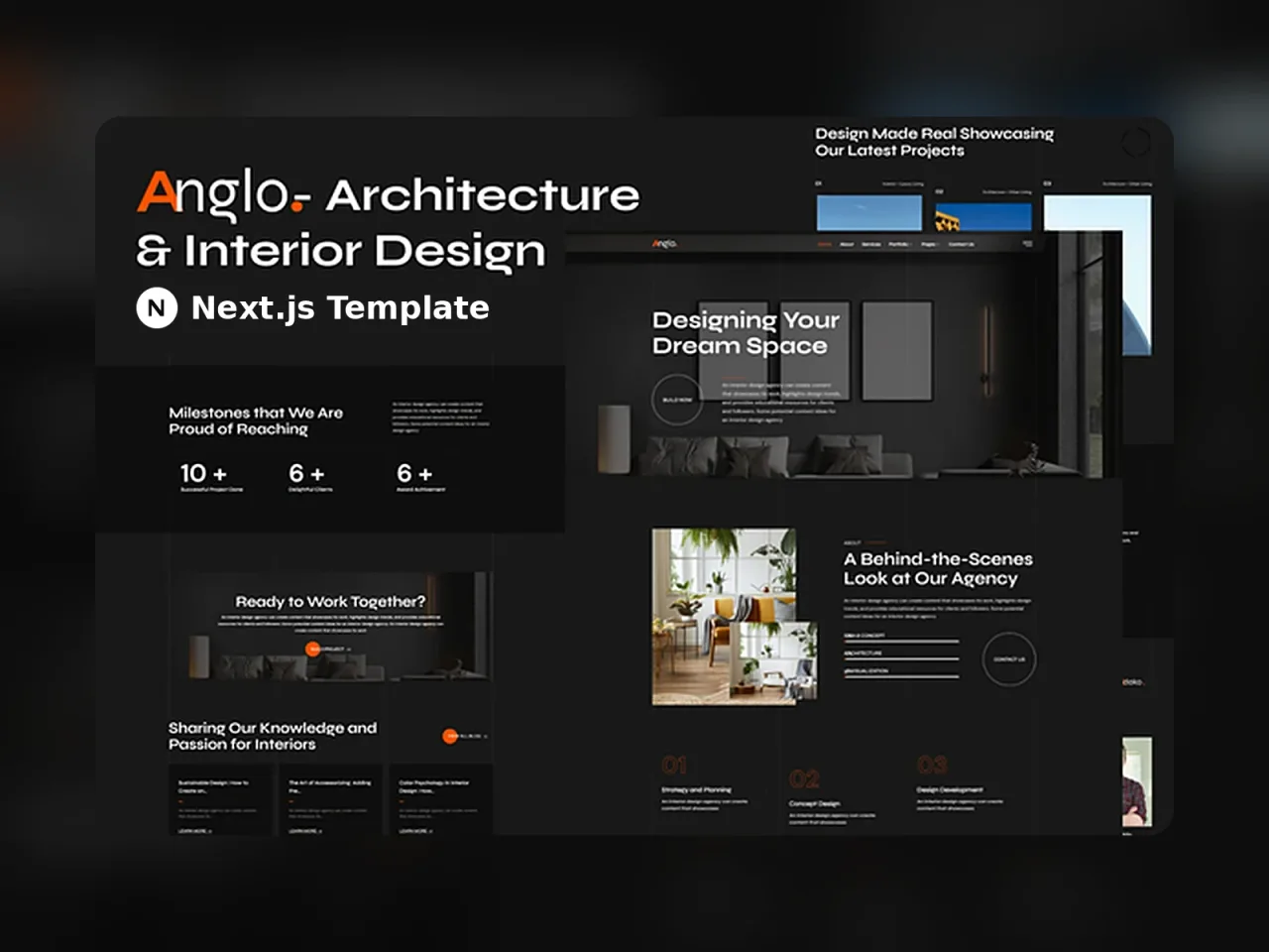 Anglo: Architecture & Interior Design Next.js Template, image 1 of 1